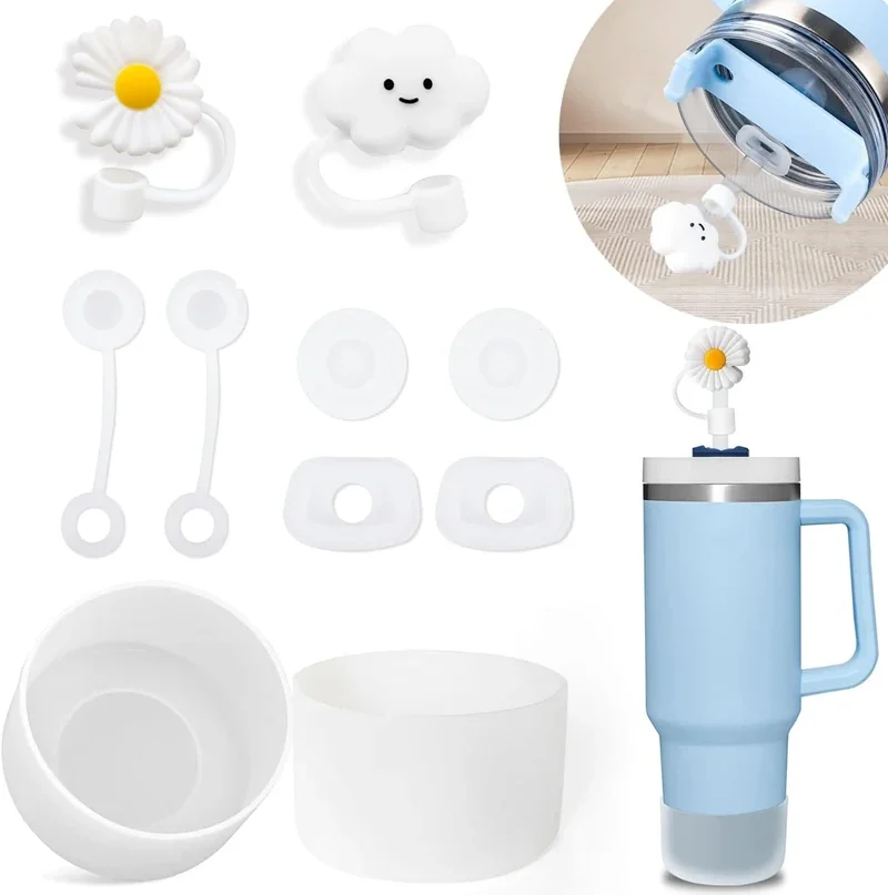 Zestaw silikonowych zatyczek do kubka termicznego Matowy