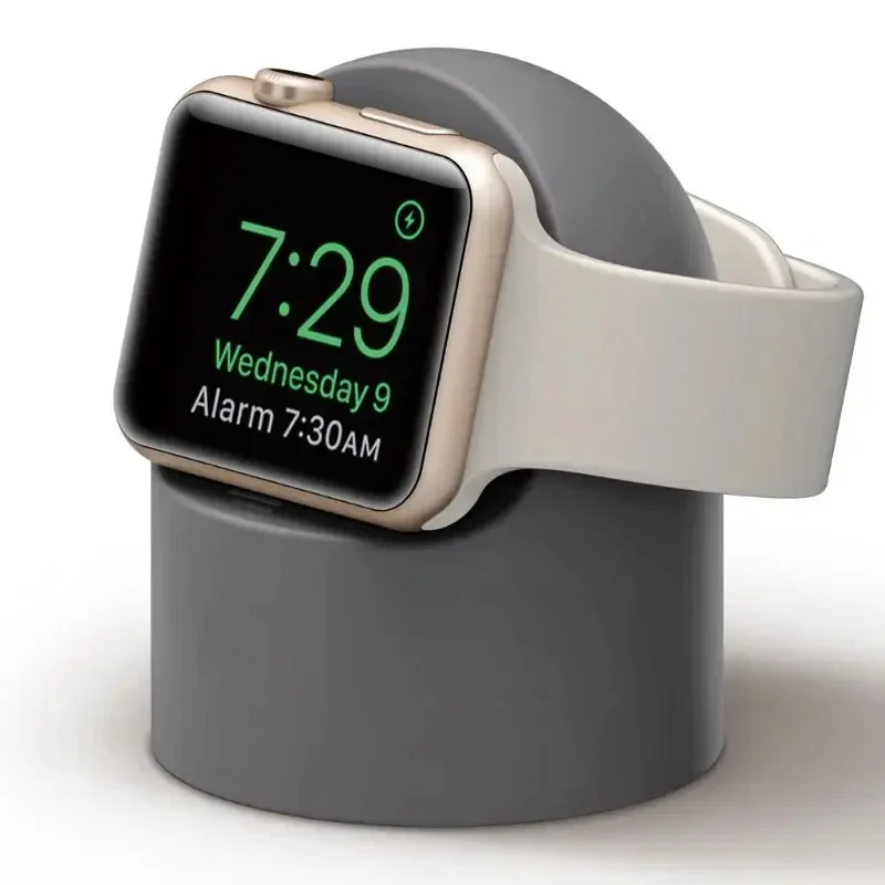 Silikonowy stojak na ładowarkę do Apple Watch Czarny i biały