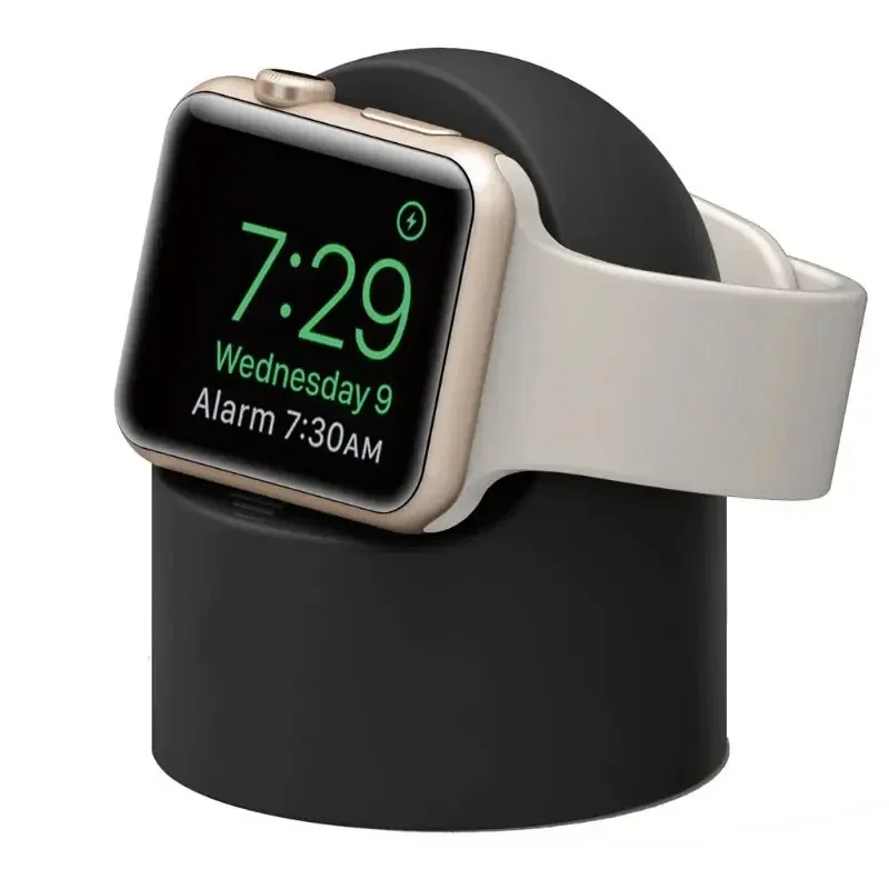 Silikonowy stojak na ładowarkę do Apple Watch Jasnoszary