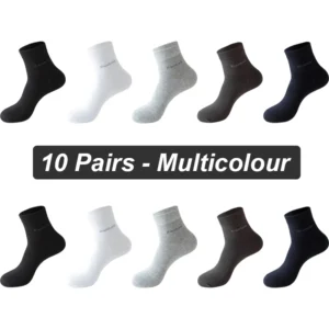 Skarpetki bambusowe męskie antybakteryjne, 10 par, EU 38-46 10 pairs multicolour