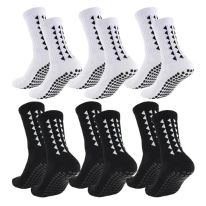 Skarpetki piłkarskie antypoślizgowe z frotté, 6 par 6 pairs mix color