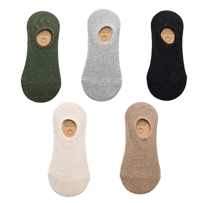 Skarpetki stopki męskie bawełniane 5 par Pairs mix color 1