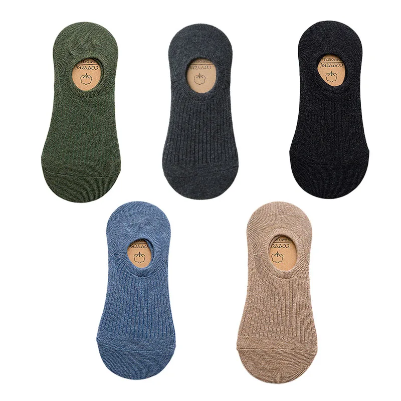 Skarpetki stopki męskie bawełniane 5 par Pairs mix color 2