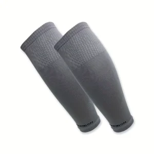 Skarpety piłkarskie kompresyjne, ocieplacze na nogi Szary