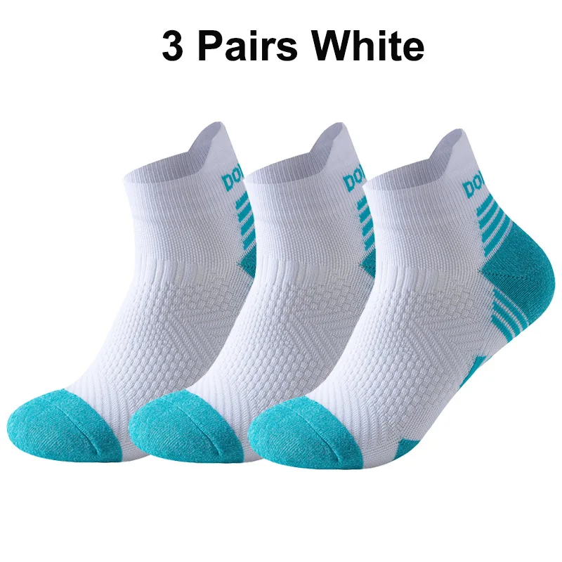 Skarpety sportowe kompresyjne do kostki do biegania 3pairs whiteblue