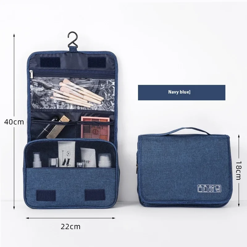 Składana kosmetyczka podróżna wisząca z organizerem Navyblue