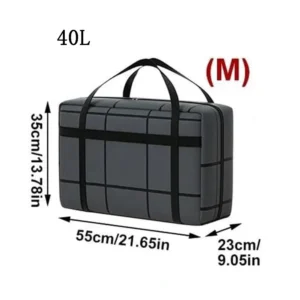 Składana torba do przechowywania ubrań z podwójnym zamkiem L 55x23x35cm