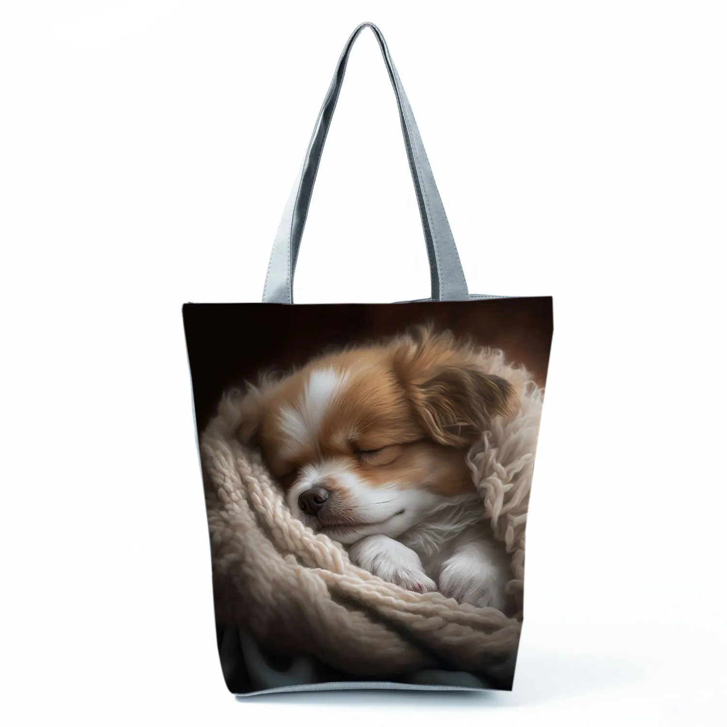 Składana torba na zakupy z kotem pojemna torba shopper Hl9539 cat tote
