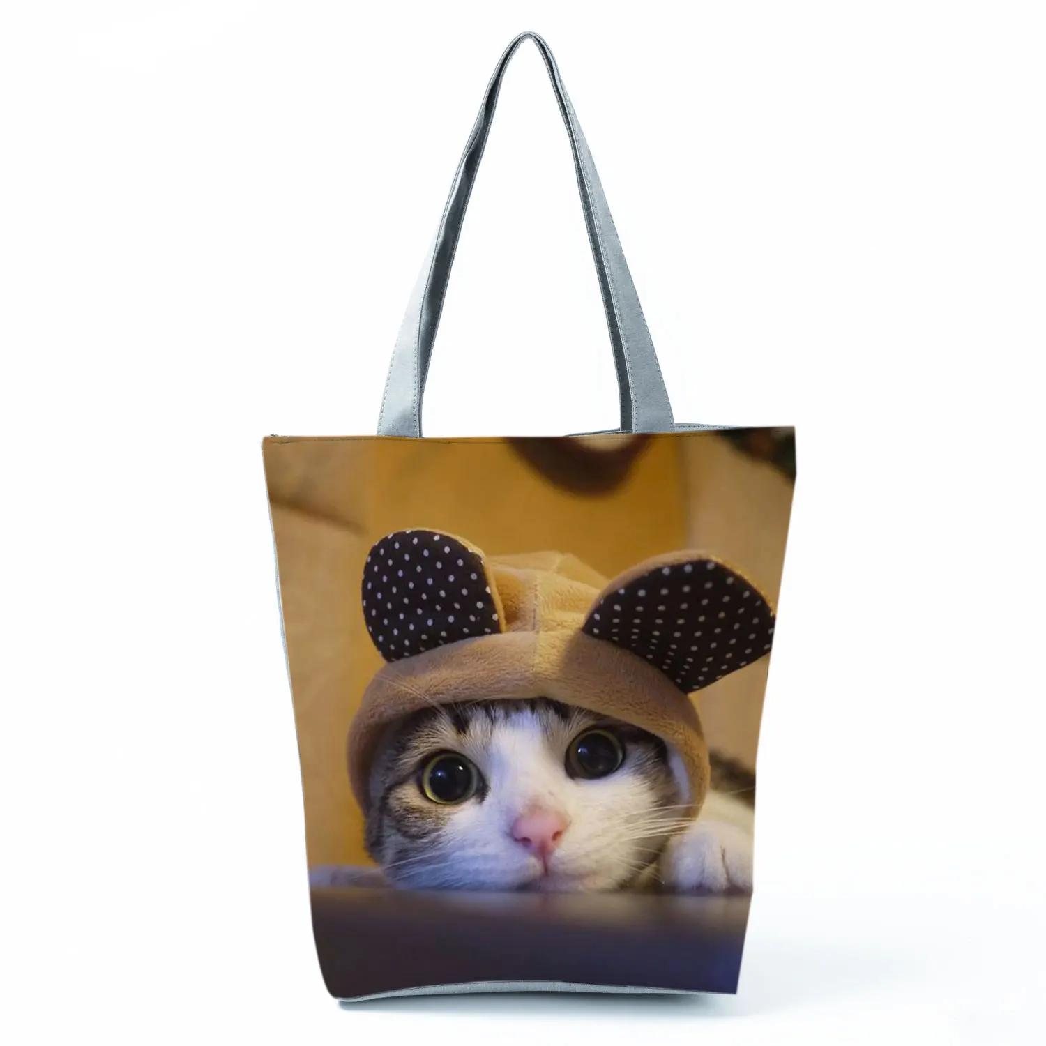 Składana torba na zakupy z kotem pojemna torba shopper Hl9542 cat tote