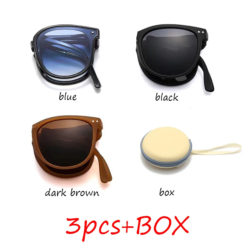 Składane okulary przeciwsłoneczne z filtrem UV400 unisex 1