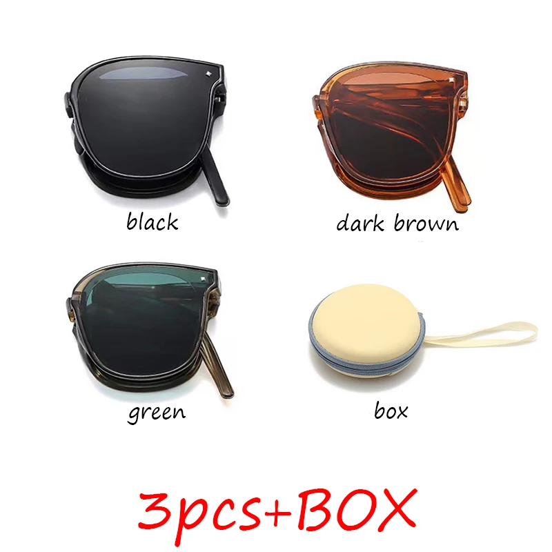 Składane okulary przeciwsłoneczne z filtrem UV400 unisex 2