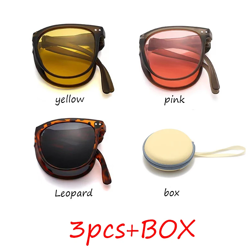 Składane okulary przeciwsłoneczne z filtrem UV400 unisex 3