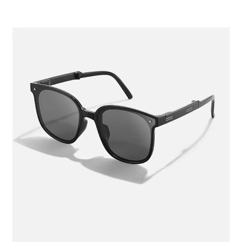 Składane okulary przeciwsłoneczne z filtrem UV400 unisex Czarny