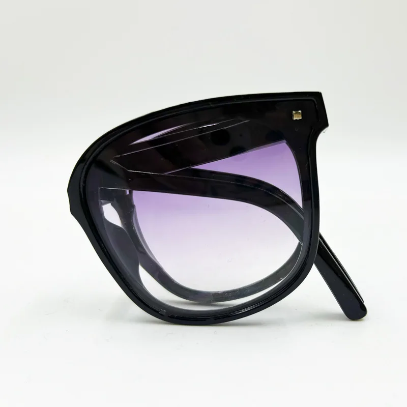 Składane okulary przeciwsłoneczne z filtrem UV400 unisex Fioletowy