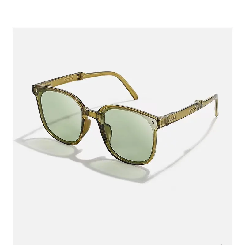 Składane okulary przeciwsłoneczne z filtrem UV400 unisex Zielony
