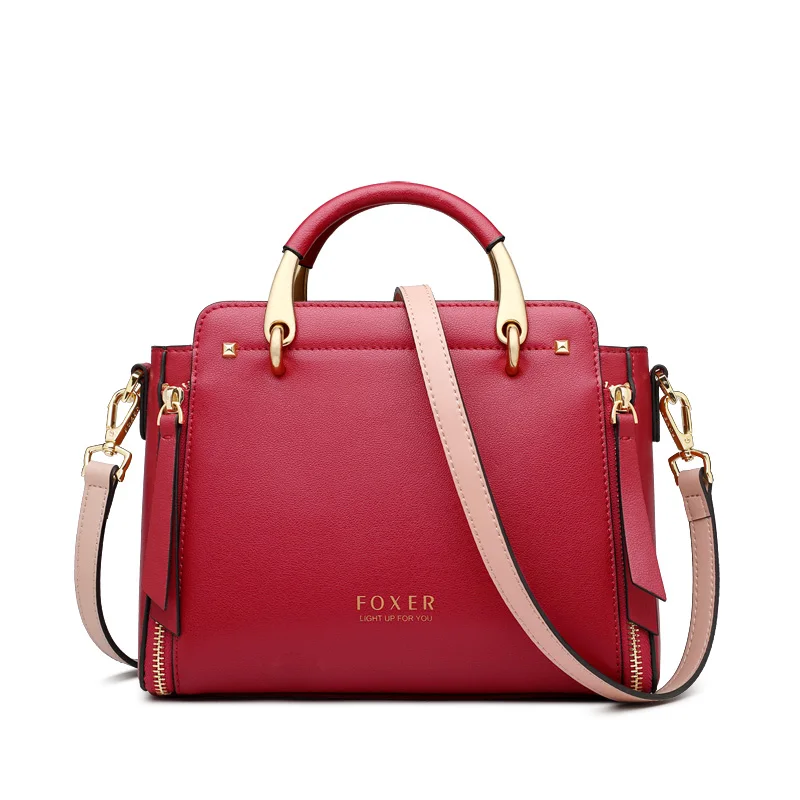 Skórzana torebka shopper FOXER – elegancki tote na ramię 928019f1c
