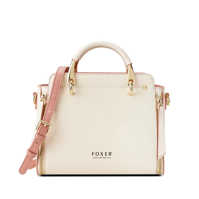 Skórzana torebka shopper FOXER – elegancki tote na ramię 928019f1d