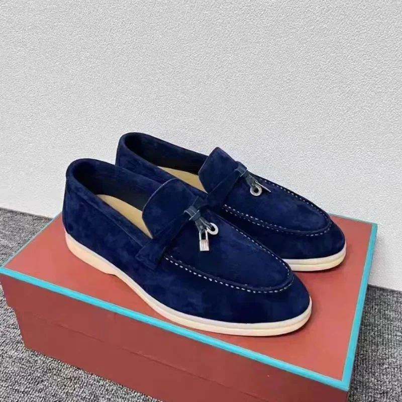 Skórzane klapki damskie i męskie na płaskiej podeszwie Style 5