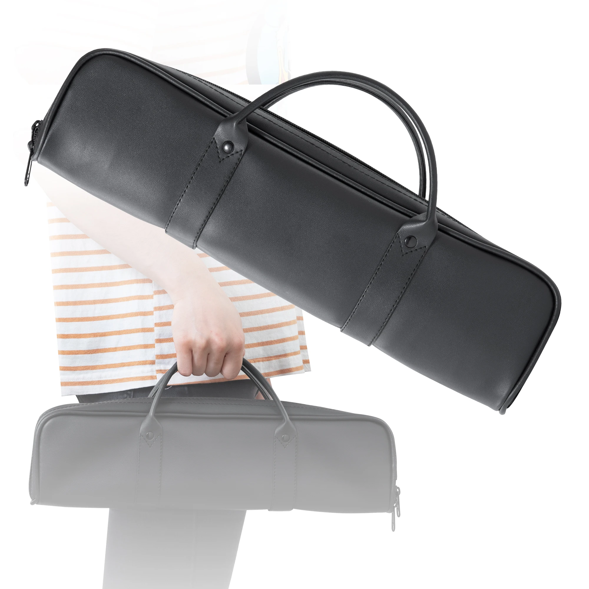 Skórzany futerał plecak na flet 16/17 otworów 16 hole handbag