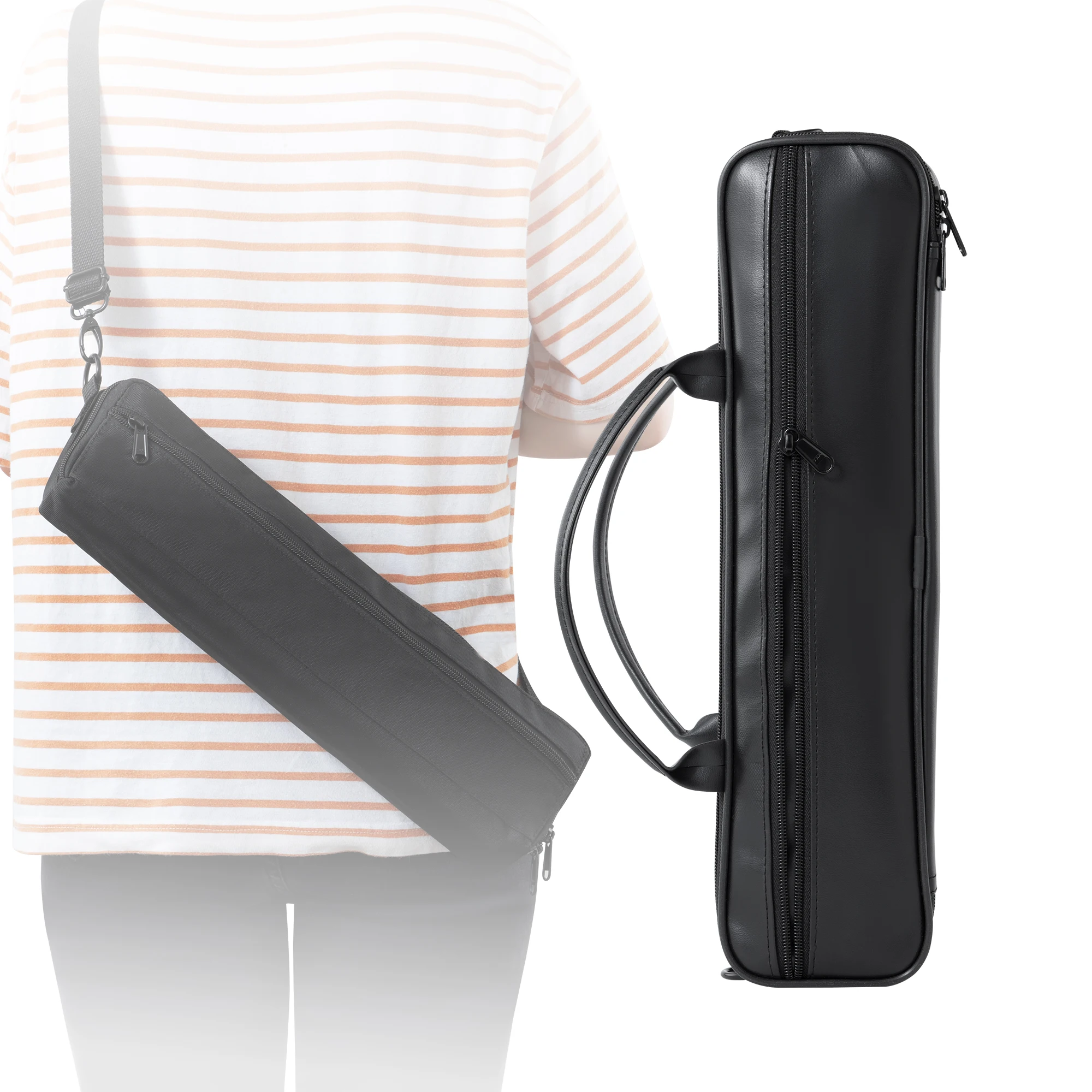 Skórzany futerał plecak na flet 16/17 otworów 17 hole leather bag