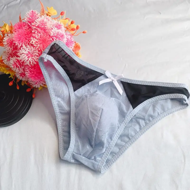 Slipy męskie bikini z nylonu w jednolitym kolorze A