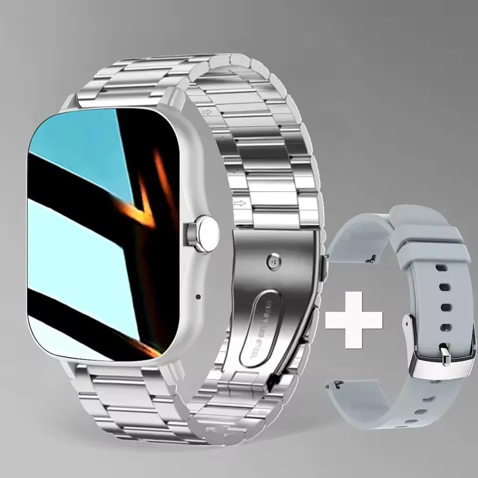 Smartwatch z ekranem 1,83 cala z pomiarem tętna i rozmowami Bluetooth Wh20szstrap