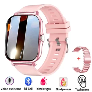 Smartwatch z ekranem 1.83 cala, rozmowy Bluetooth i pomiar tętna Pk20szstrap