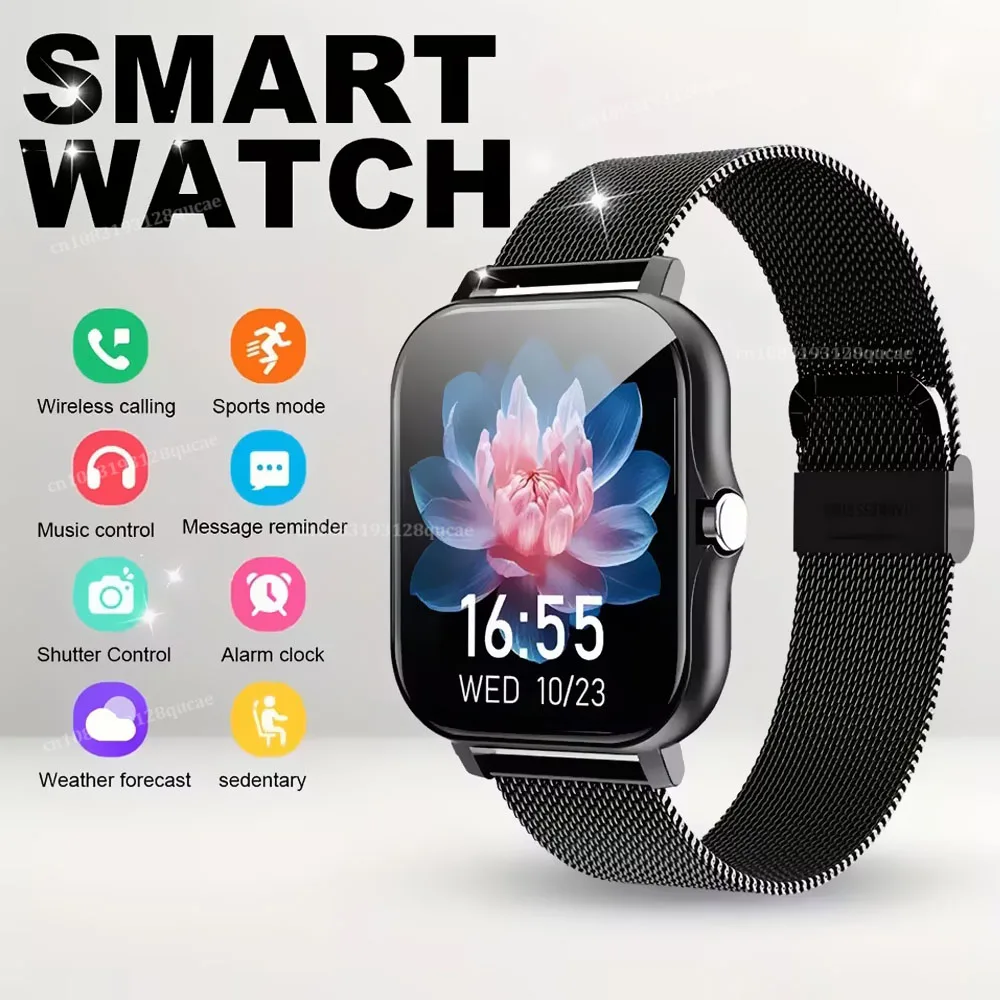 Smartwatch 1.83 cala z funkcją rozmów Bluetooth Czarny