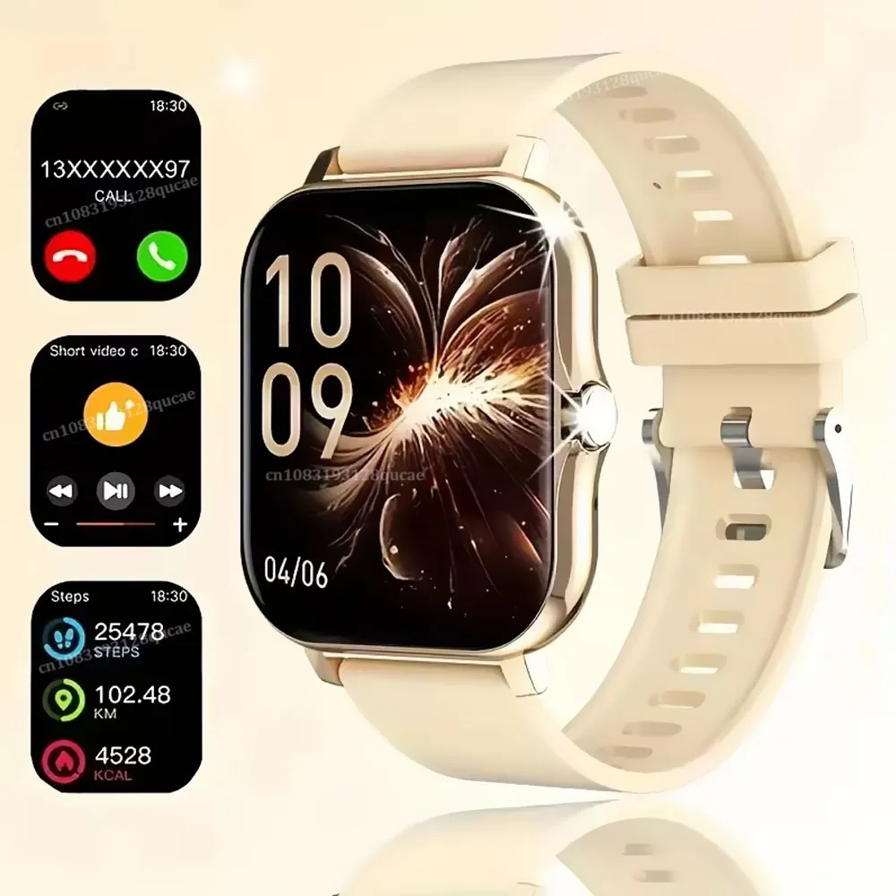 Smartwatch 1.83 cala z funkcją rozmów Bluetooth Złoty