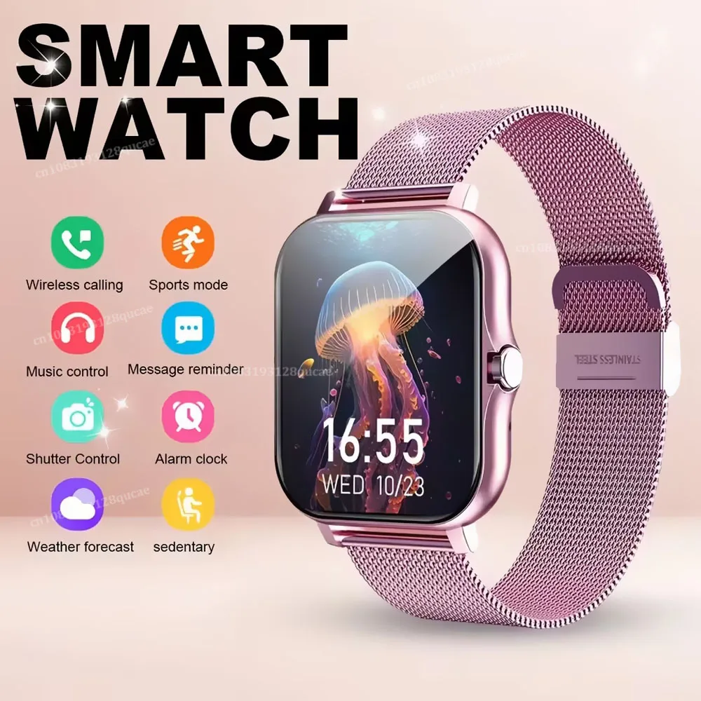 Smartwatch 1.83 cala z funkcją rozmów Bluetooth Różowy