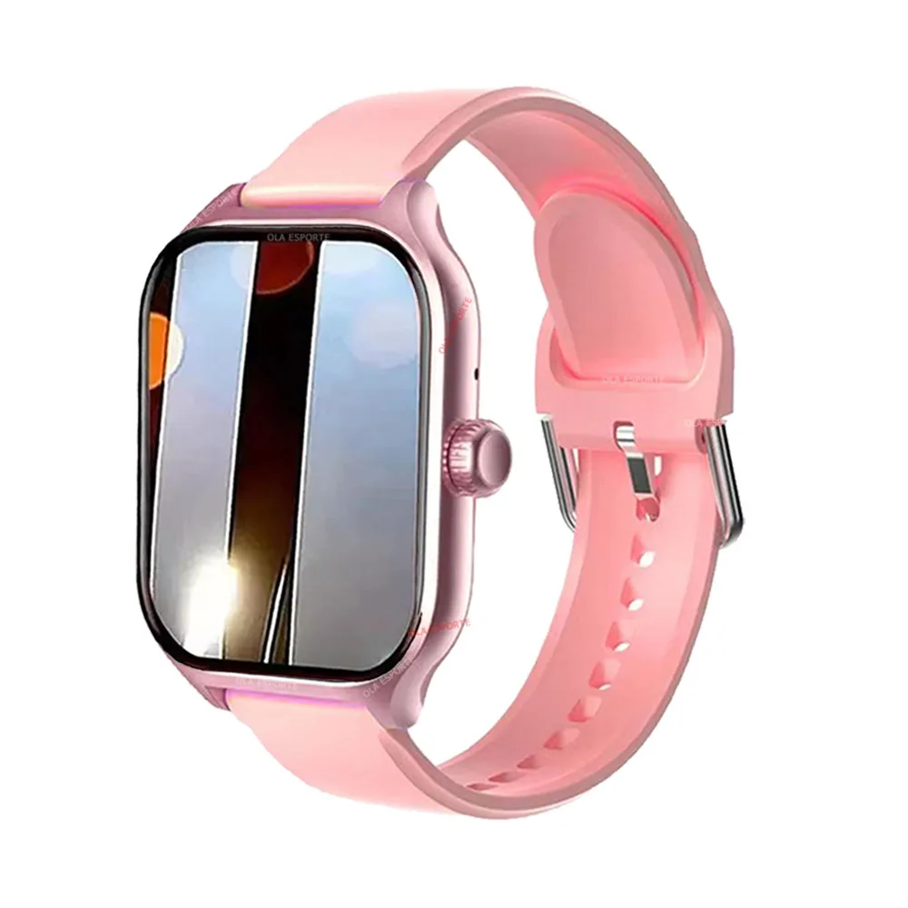 Smartwatch 2026 z Ekranem 2,01 Cala i Połączeniem Bluetooth Różowy