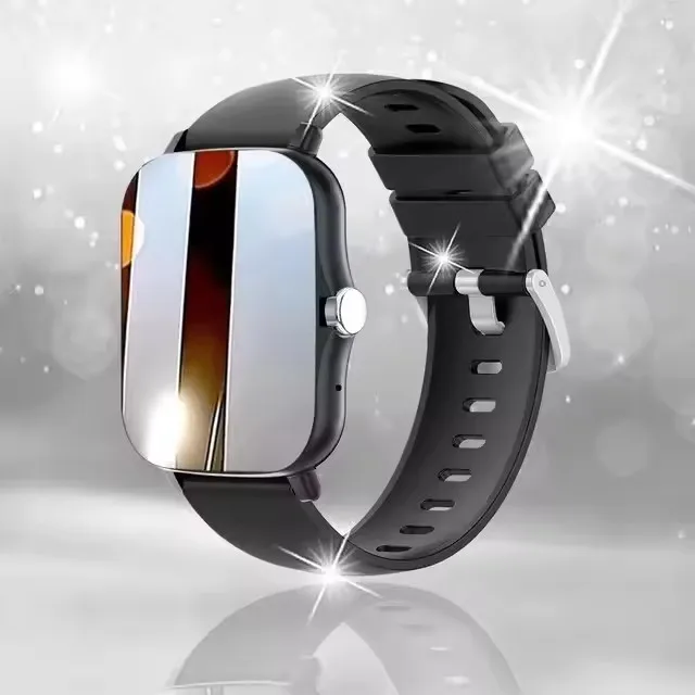 Smartwatch z ekranem AMOLED 2,01 cala i połączeniami Bluetooth Czarny