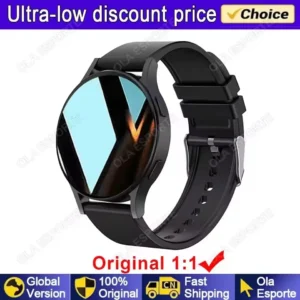 Smartwatch z ekranem AMOLED HD 1.32 cala, połączeniami BT i monitorem zdrowia Czarny
