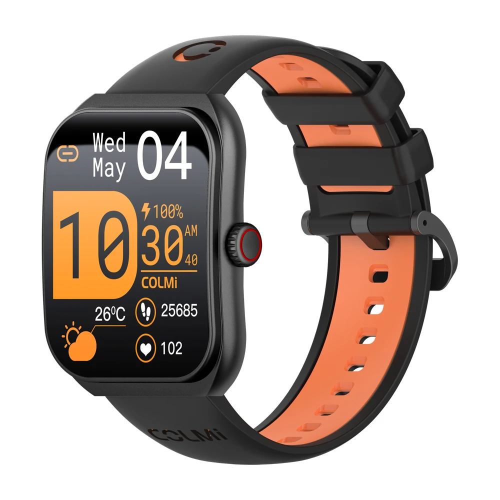 Smartwatch COLMI P86 AMOLED z funkcjami zdrowia Czarny