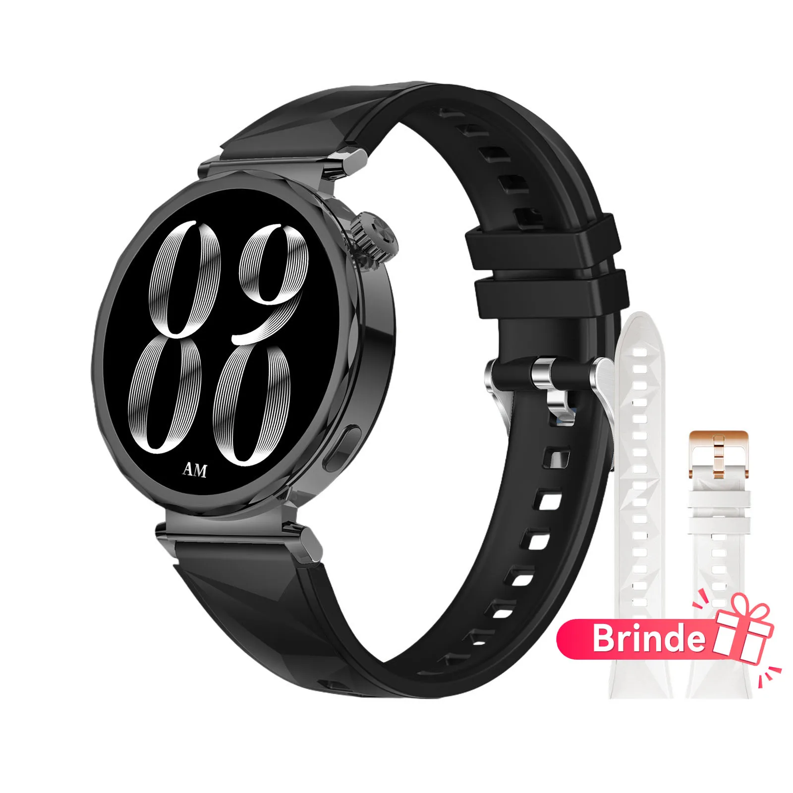 Smartwatch damski AURAIF Ella 4 z ekranem AMOLED i Bluetooth Czarny