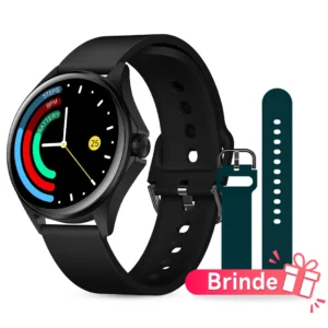 Smartwatch damski AURAFIT ELLA z ekranem AMOLED i monitorem cyklu Czarny