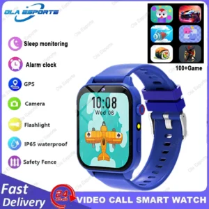 Smartwatch dla dzieci z aparatem, grami i latarką Niebieski