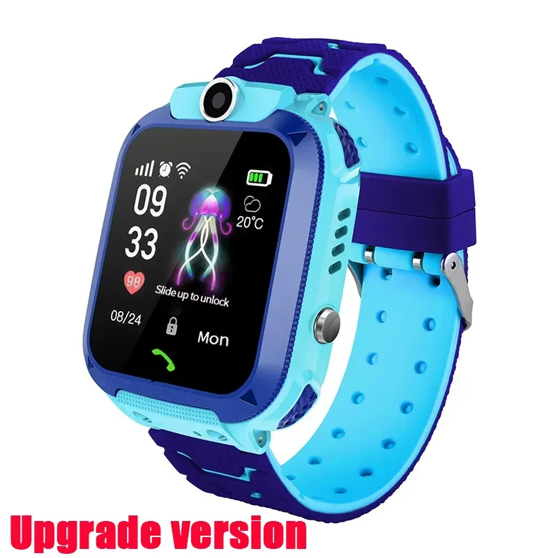 Smartwatch dla dzieci z GPS, kartą SIM i przyciskiem SOS Niebieski