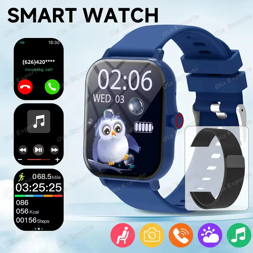 Smartwatch z ekranem HD 1.83 cala i funkcją rozmów Bl20bkmilan