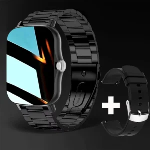 Smartwatch LAXASFIT z Bluetooth i pełnym dotykowym ekranem Czarny