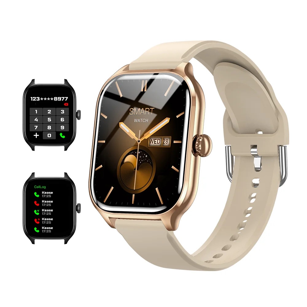 Smartwatch LAXASFIT H9 z funkcją rozmów i pomiarem tętna Złoty