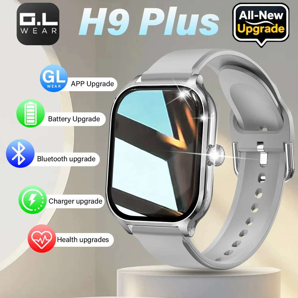 Smartwatch LAXASFIT H9 z funkcją rozmów i pomiarem tętna H9 plus silvery