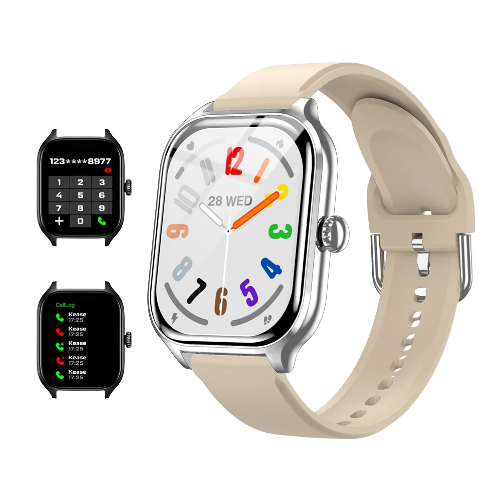 Smartwatch LAXASFIT H9 z funkcją rozmów i pomiarem tętna Khaki