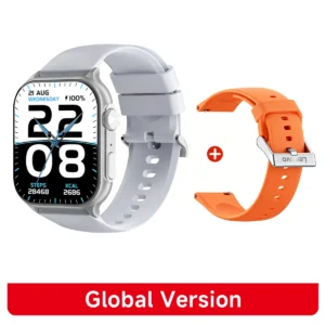 Smartwatch Lenovo Watch Fit z ekranem HD 1.96 cala i rozmowami Bluetooth Pomarańczowy