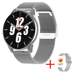 Smartwatch LIGE z bezprzewodowym ładowaniem i rozmowami Bluetooth Srebrny