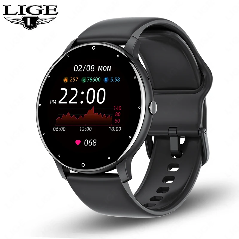 Smartwatch LIGE z funkcją rozmów Bluetooth Czarny