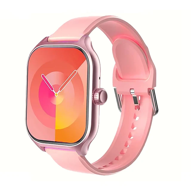 Smartwatch męski z ekranem AMOLED i rozmowami Bluetooth Różowy