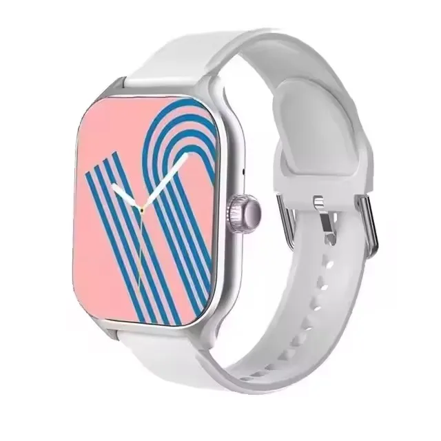 Smartwatch męski z ekranem AMOLED i rozmowami Bluetooth Srebrny