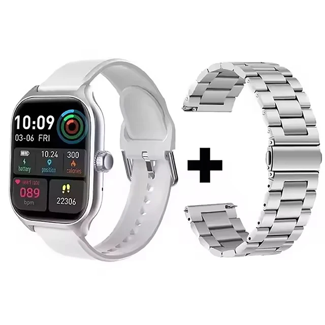 Smartwatch męski z ekranem AMOLED i rozmowami Bluetooth Wh20szstrap