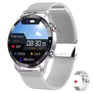 Smartwatch NFC z funkcją rozmów Bluetooth i GPS Wh22milan